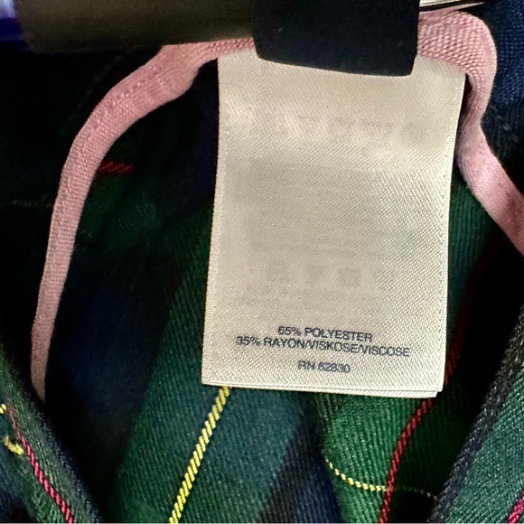 Preppy Tartan Blue Plaid School Girl Mini Skirt Lands End Women Sz 5 Academia - Picture 9 of 12